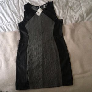 Black and gray dress